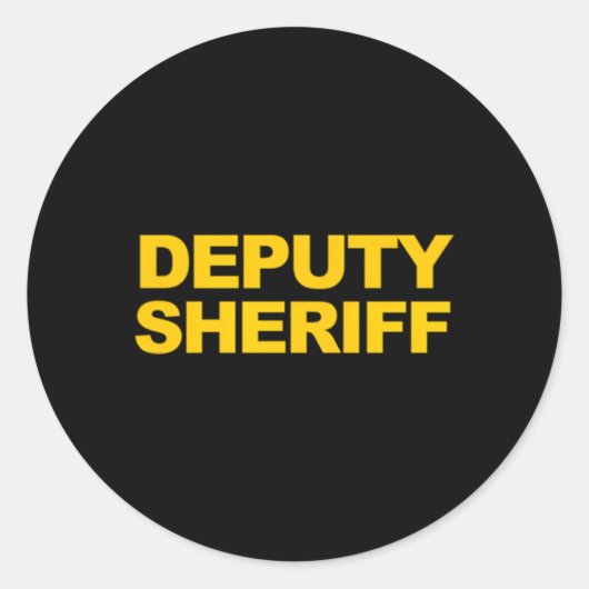 Sticker Rond Sous-shérif avant arrière Imprimer l'application d (Devant)