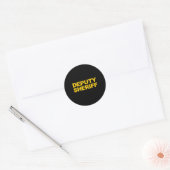 Sticker Rond Sous-shérif avant arrière Imprimer l'application d (Enveloppe)