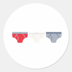 Sticker Rond Sous-vêtements