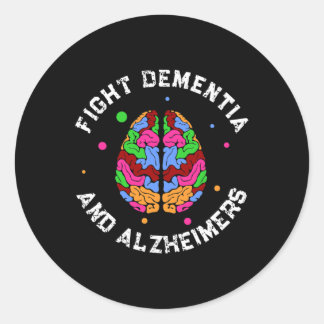 Sticker Rond Soutenez Alzheimer Awareness EndAlz Lutter contre