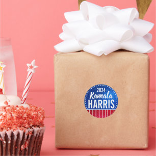 Sticker Rond Soutenez Kamala Harris 2024 Progrès et unité