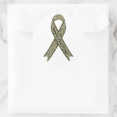 Sticker Rond Soutenez nos troupes Camo (Sac)