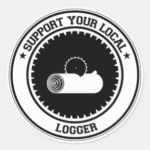 Sticker Rond Soutenez votre journal local