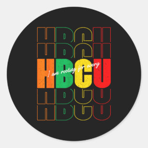 Sticker Rond Soutenir chaque Hbcu Historiquement Noir