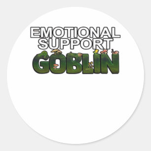 Sticker Rond Soutenir Goblin Classique