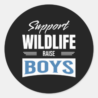 Sticker Rond Soutenir la levée de la faune
