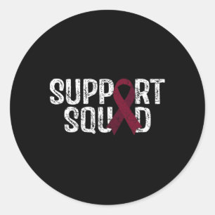Sticker Rond Soutenir la sensibilisation à l'neurysme cérébral 