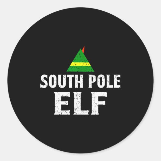 Sticker Rond South Le Elf T Shirt Elf Shirts (Devant)