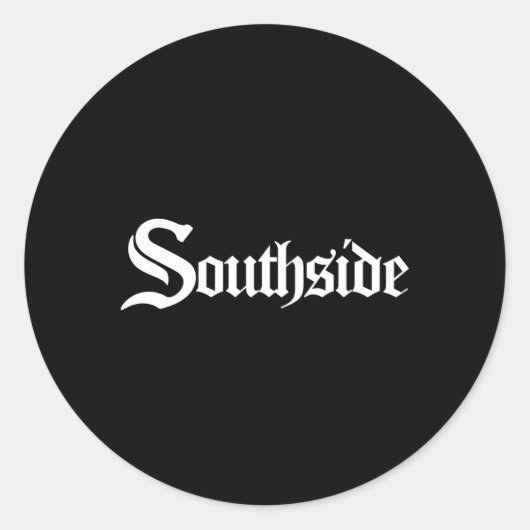 Sticker Rond Southside Chi City Chicago (Devant)