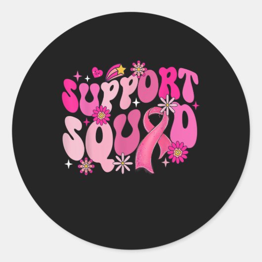 Sticker Rond Soutien à la croissance Squad Sensibilisation au c (Devant)