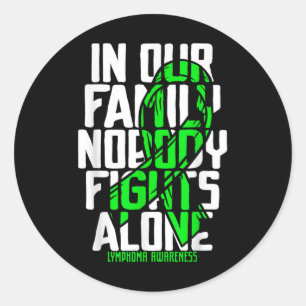 Sticker Rond Soutien à la famille Non Hodgkins Lymphoma Cancer