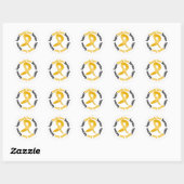 Sticker Rond Soutien Annexe Sensibilisation au cancer (Feuille)