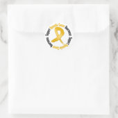 Sticker Rond Soutien Annexe Sensibilisation au cancer (Sac)