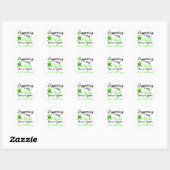 Sticker Rond Soutien au lymphome (Oncle) (Feuille)