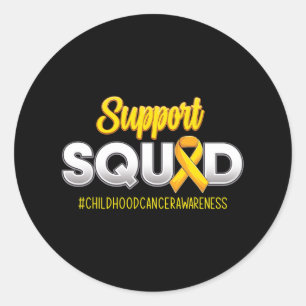 Sticker Rond Soutien De L'Équipe De Sensibilisation Au Cancer C