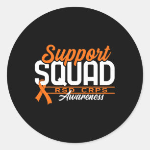 Sticker Rond Soutien de l'équipe I Dystrophie réflexe Syndrome
