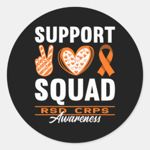 Sticker Rond Soutien de l'équipe I Dystrophie réflexe Syndrome