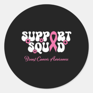 Sticker Rond Soutien des amis du cancer du sein Équipe Cancer d