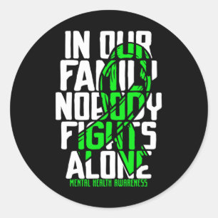 Sticker Rond Soutien en santé mentale Soutien en santé mentale