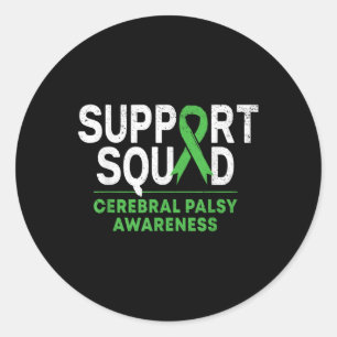 Sticker Rond Soutien Escadron Cérébral Mois de sensibilisation