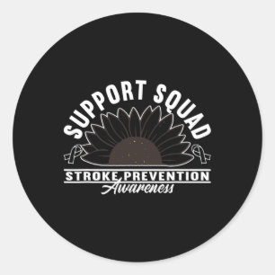 Sticker Rond Soutien Escadron de sensibilisation Maladie cardia
