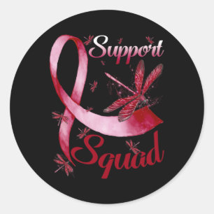 Sticker Rond Soutien Escadron Dragonfly Cerveau Aneurysme Sensi
