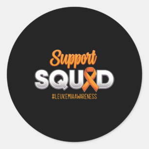 Sticker Rond Soutien Escadron Leucémie Lutte pour