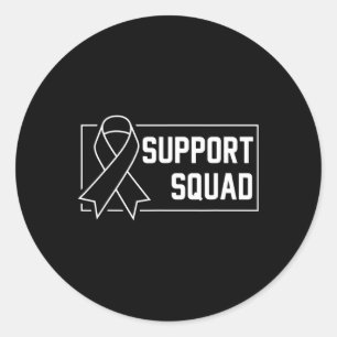 Sticker Rond Soutien Escadron Orange Guerrier Crps Sensibilisat