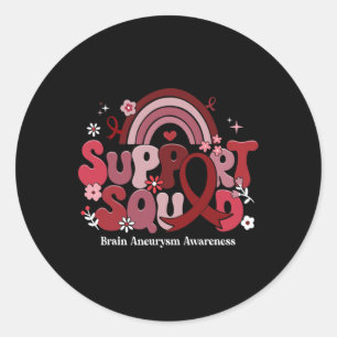 Sticker Rond Soutien Escadron Super Cerveau Aneurie de sensibil