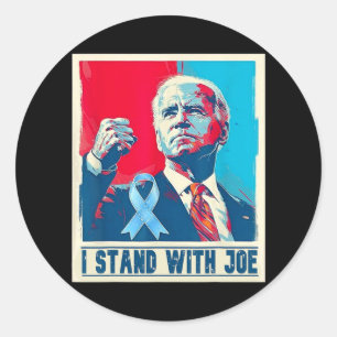 Sticker Rond Soutien Je Me Trouve Avec Joe Biden Lutte Contre L
