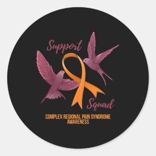 Sticker Rond Soutien régional complexe pour la sensibilisation