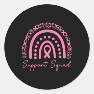 Sticker Rond Soutien Squad Sensibilisation au cancer du sein Ma