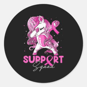 Sticker Rond Soutien Squad Sensibilisation au cancer du sein Pi