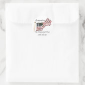 Sticker Rond Souvenez-vous du jour commémoratif (Sac)