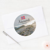Sticker Rond Souvenir d'Alesund (Enveloppe)