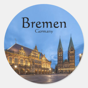 Sticker Rond Souvenir de Brême