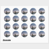Sticker Rond Souvenir de Konstanz (Feuille)
