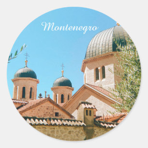 Sticker Rond souvenir de voyage à Kotor, Monténégro