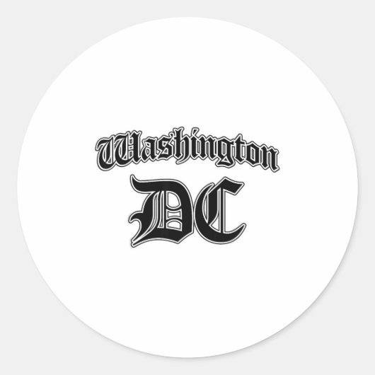 Sticker Rond Souvenir de Washington Dc (Devant)