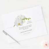 Sticker Rond Souvenir floral (Enveloppe)