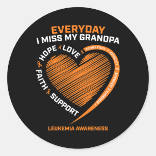 Sticker Rond Souvenir Souvenir Mémoire D'Amour De Mon Grand-Pèr