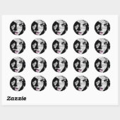 Sticker Rond Souvenirs (Feuille)