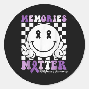 Sticker Rond Souvenirs super Démence Heimers Sensibilisation Vi