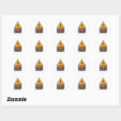 Sticker Rond Souviens-toi les enfants l'électricité vous tuera (Feuille)