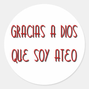 Sticker Rond Soy Ateo