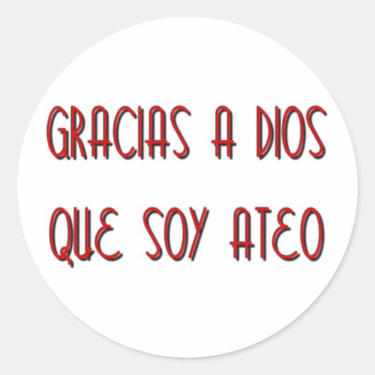 Sticker Rond Soy Ateo (Devant)