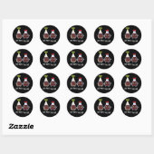 Sticker Rond Soy Happy Ensemble Sauce Soy Pun Dark BG (Feuille)