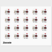 Sticker Rond Soy Mates Funny Soy Sauce Pun (Feuille)