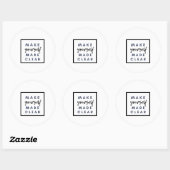 Sticker Rond Soyez clair (Feuille)