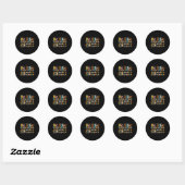 Sticker Rond Soyez comme la citation de maths de soustraction p (Feuille)